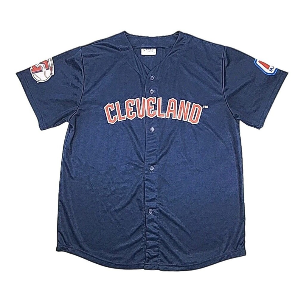 Cleveland Guardians Naylor #23 Match-Up Baseball MLB Jersey Shirt Blue Men Sz XL